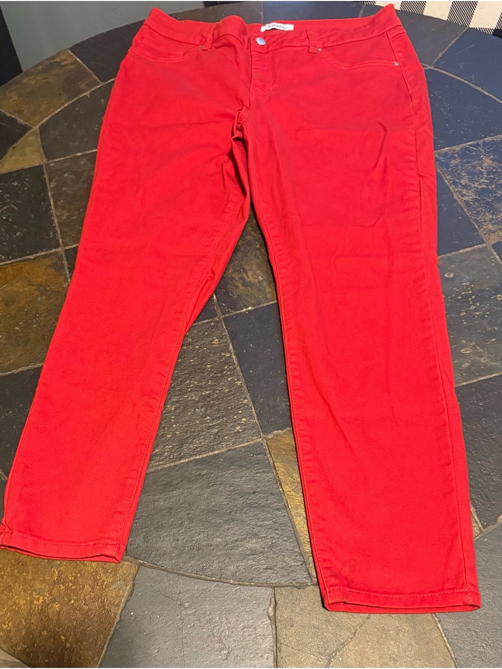 d. jeans Women’s Straight Leg Red Jeans